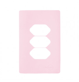 Placa p/ 3 Tomadas 4x2 - Novara  Especiais Petala